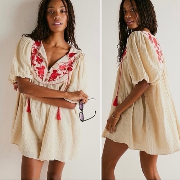 Free People Rosa Linda Embroidered Mini Dress - Picture 4 of 13